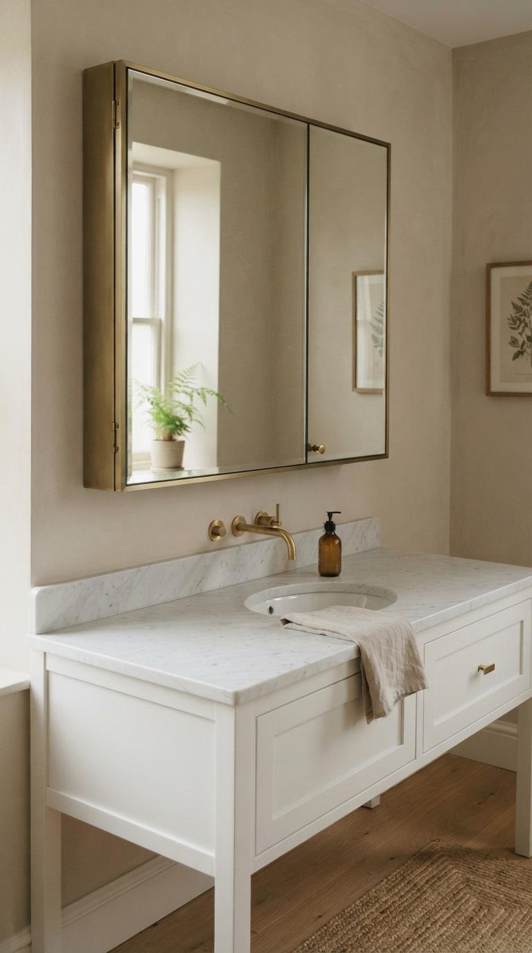 4. Bathroom Wall Cabinet With Mirror