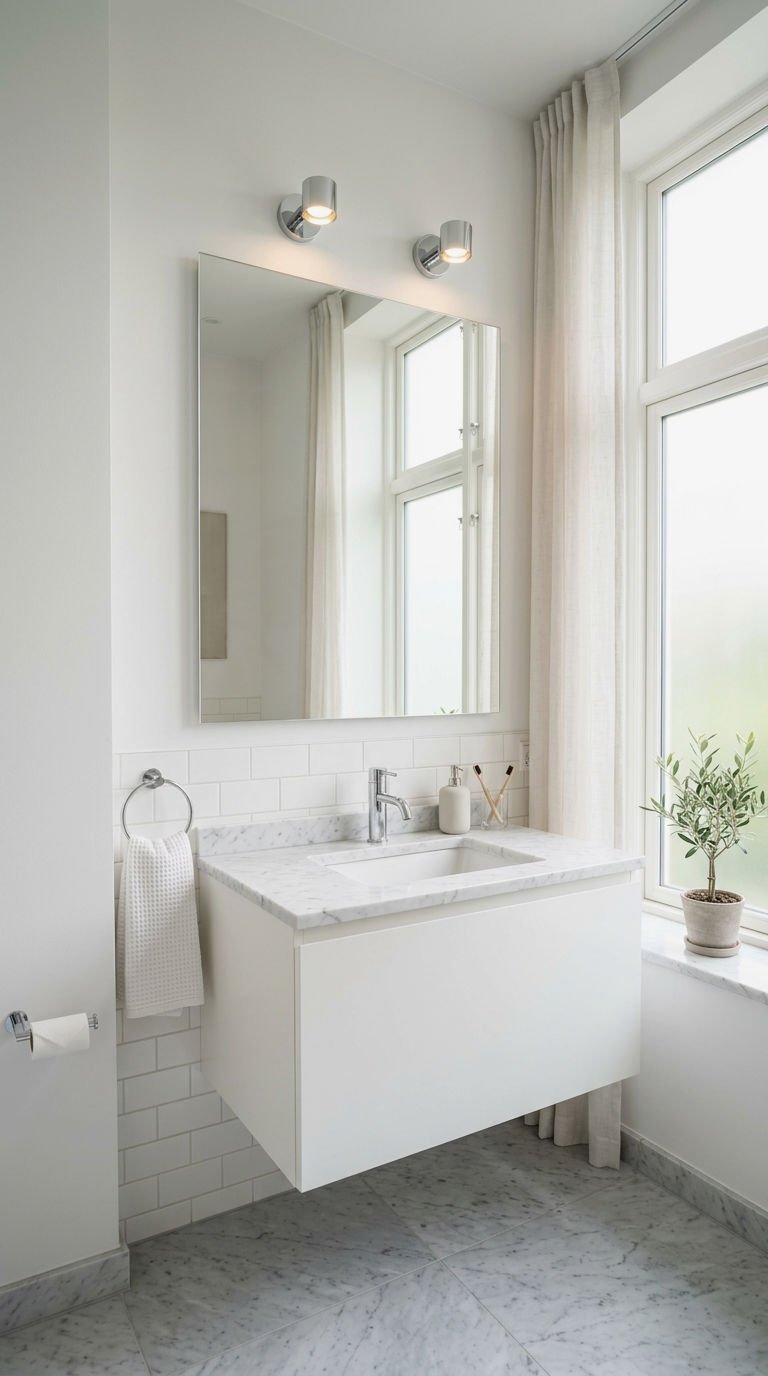 1. Bathroom Wall Mirror Design Inspiration