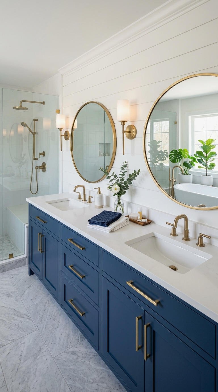 9. Blue Double Vanity Statement