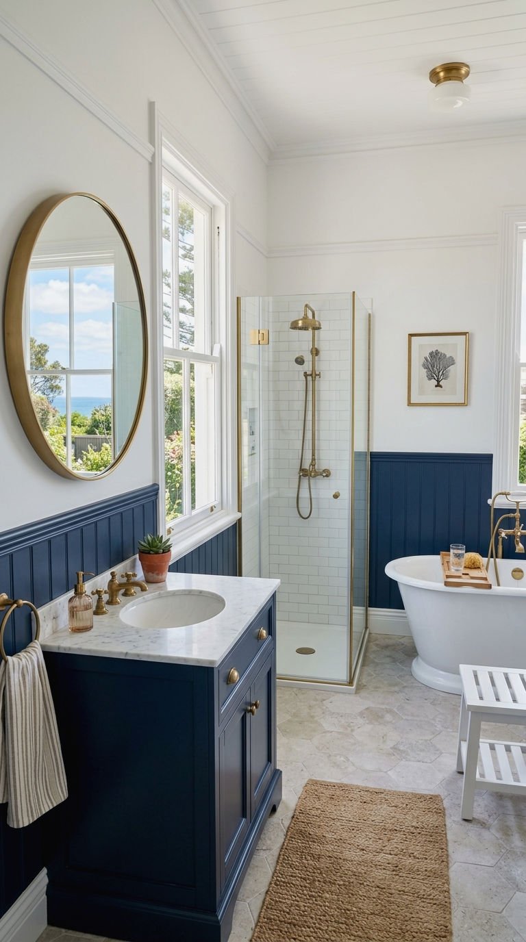 9. Blue and Navy Paneling Looks