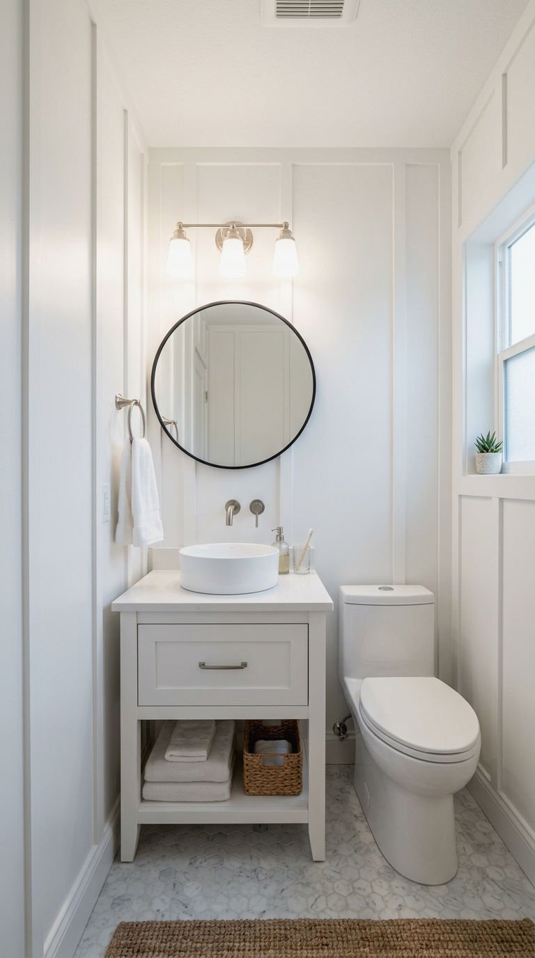 4. Board and Batten Small Bathroom