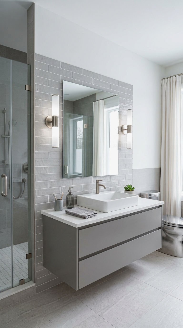 7. Brushed Nickel and Chrome Fixtures