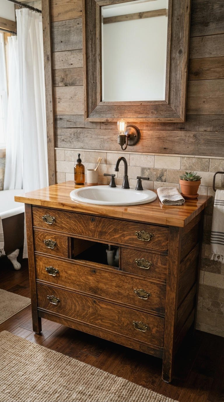 24. Budget DIY Single Sink Vanity