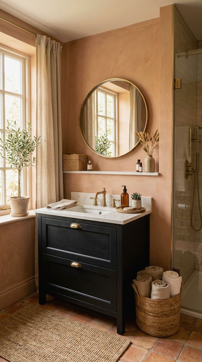 4. Choosing Wall Colors for a Black Vanity
