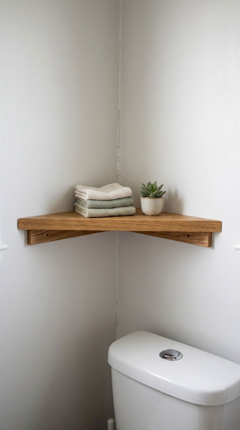 24 Bathroom Wall Shelves Ideas That Will Transform Your Space 8 8. Corner Shelf Solutions For Bathrooms
