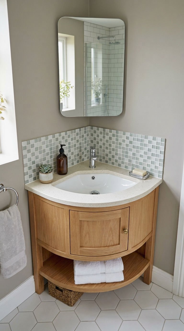 15. Corner Sink Vanity Combo