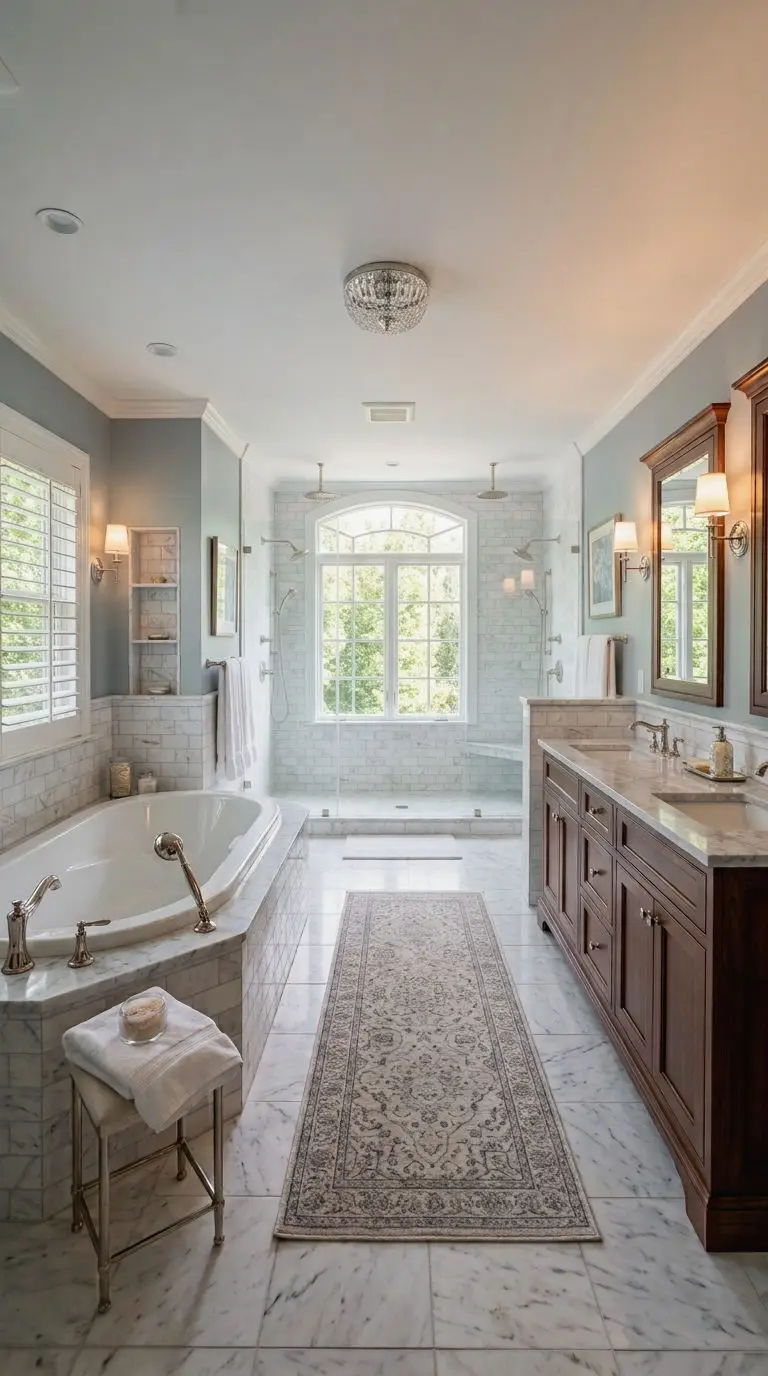17. Corner Tub Paired With Vanity