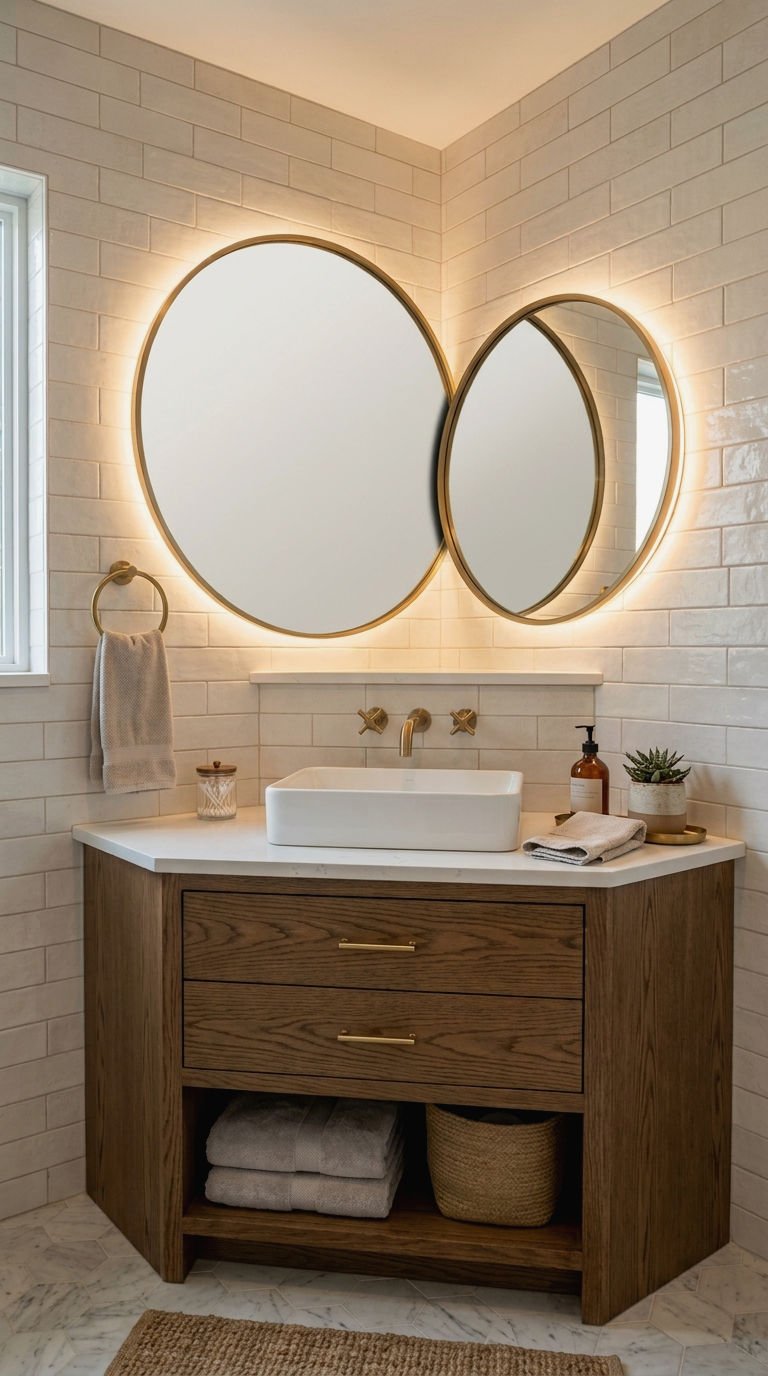 22. Corner Vanity Mirror Styling