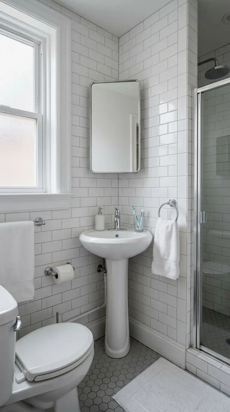 23. Corner Vanity for Small Baths