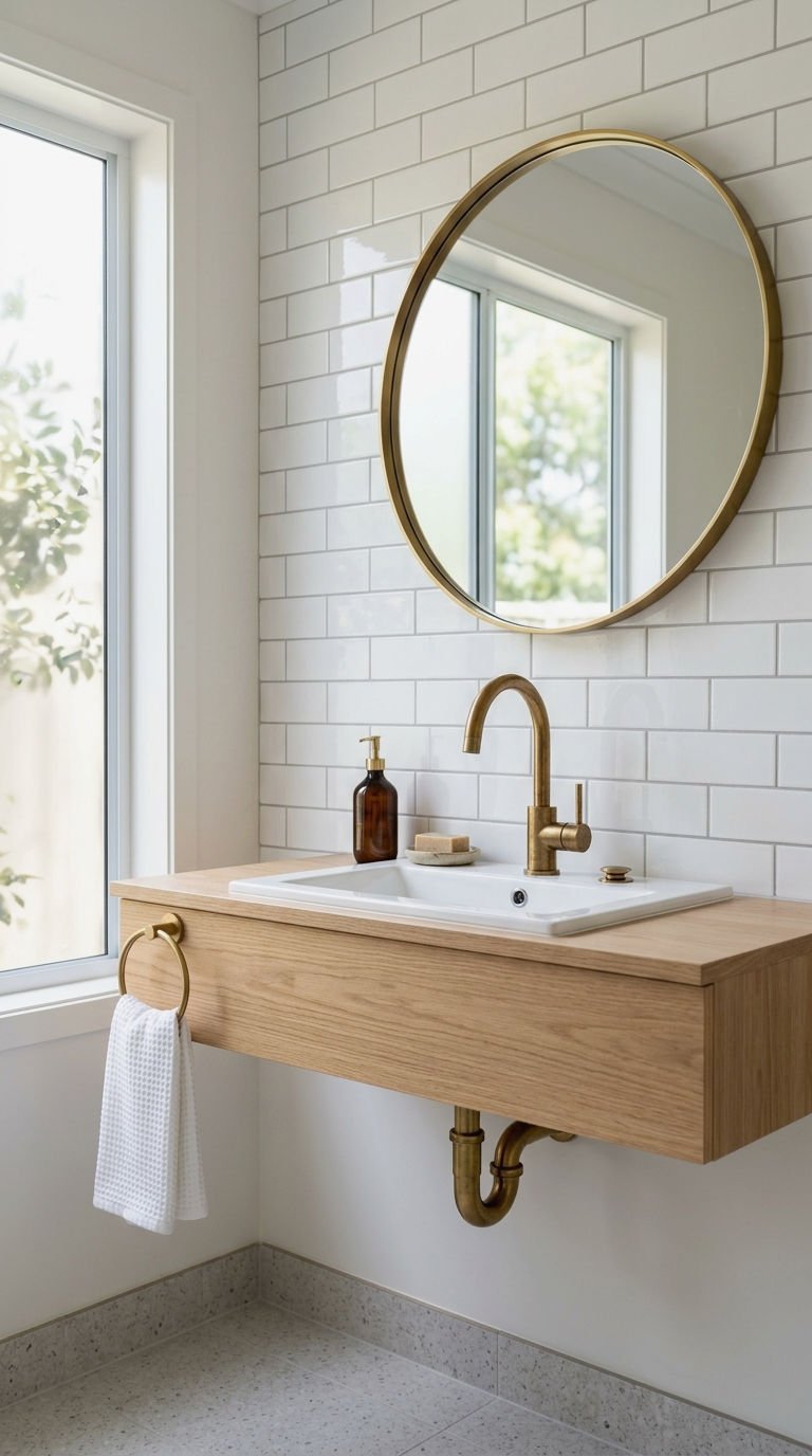 8. Crisp White Tile Backsplash