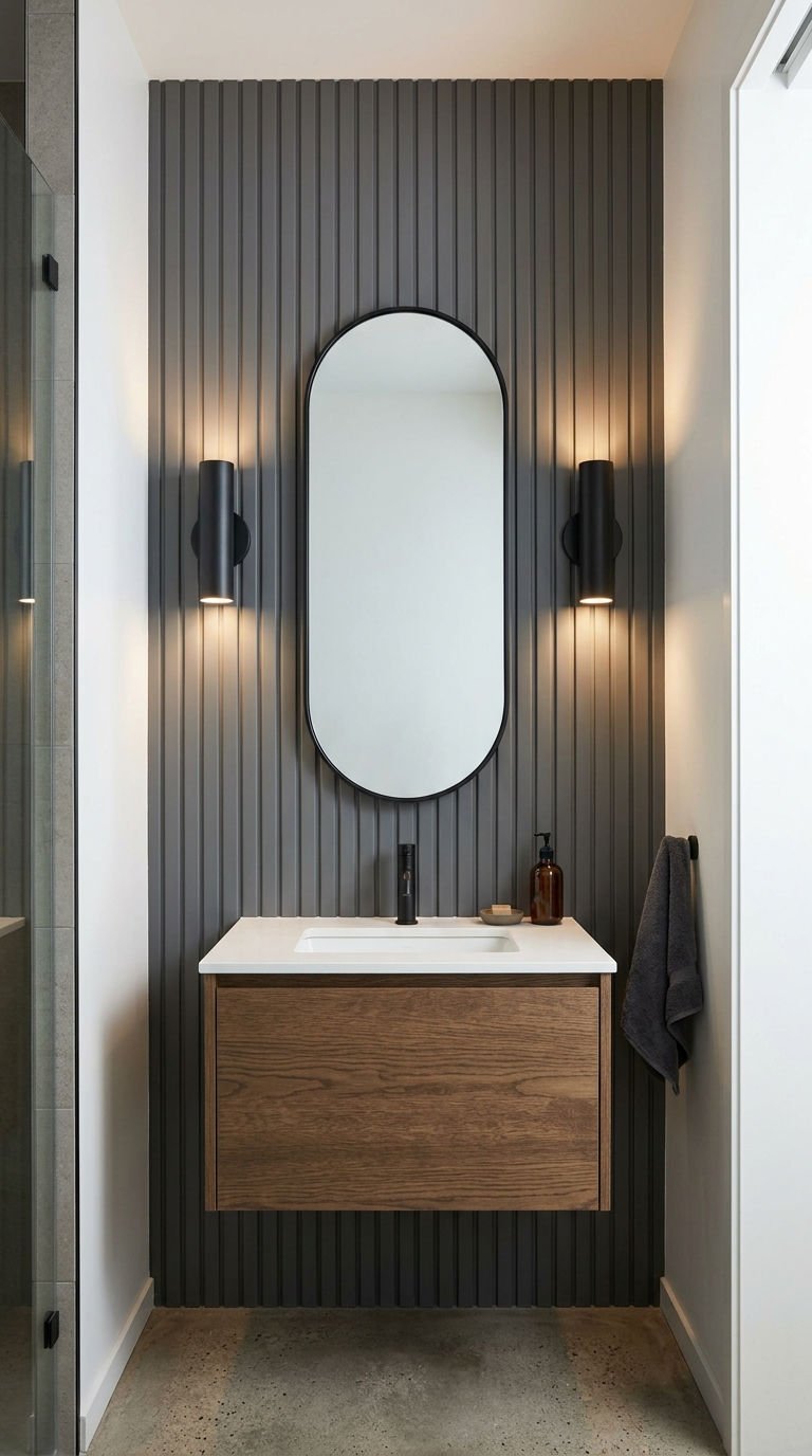 22 Bathroom Wall Sconce Picks That Actually Make Sense 17 17. Cylinder Sconces for Sleek Lines