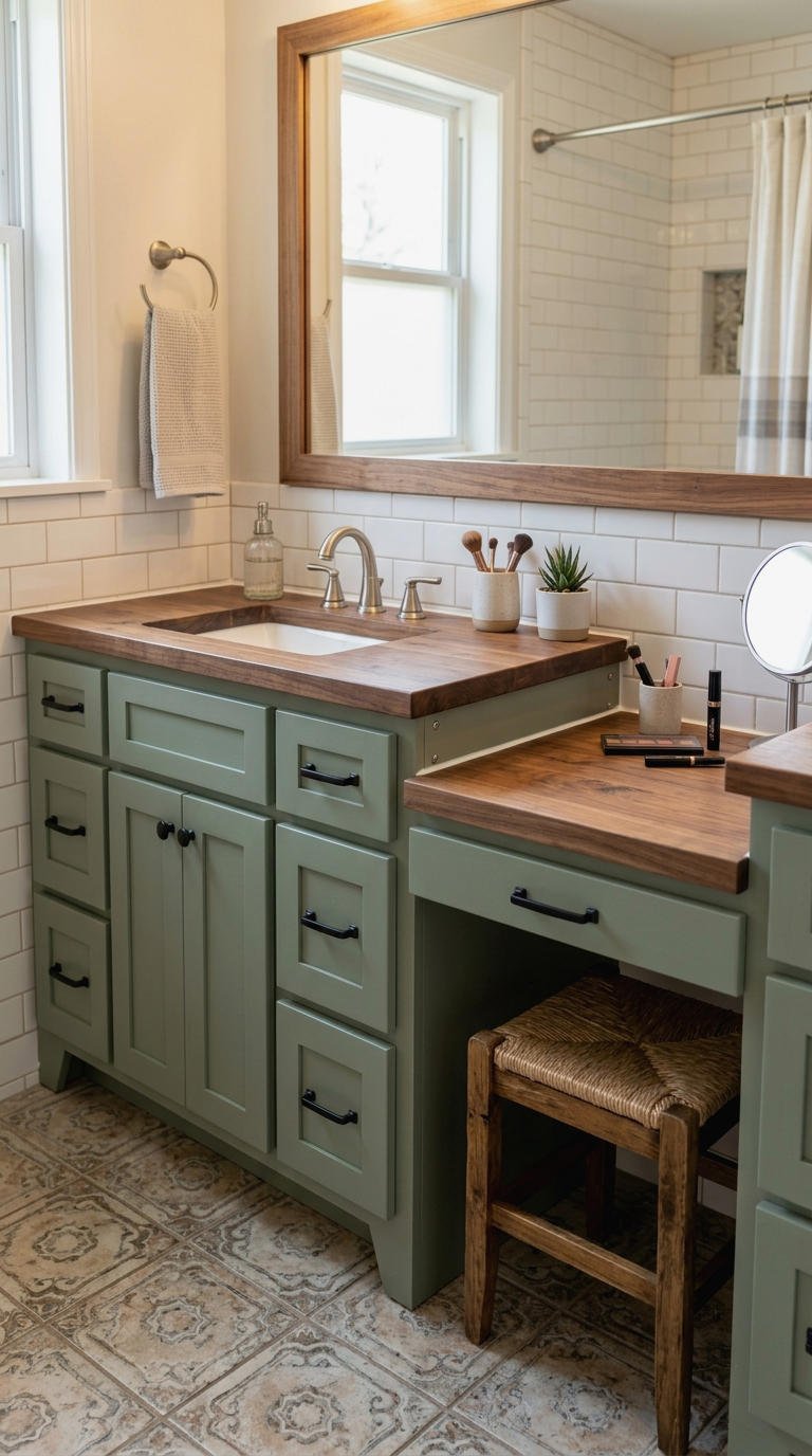 27. DIY Bathroom Makeup Vanity Build