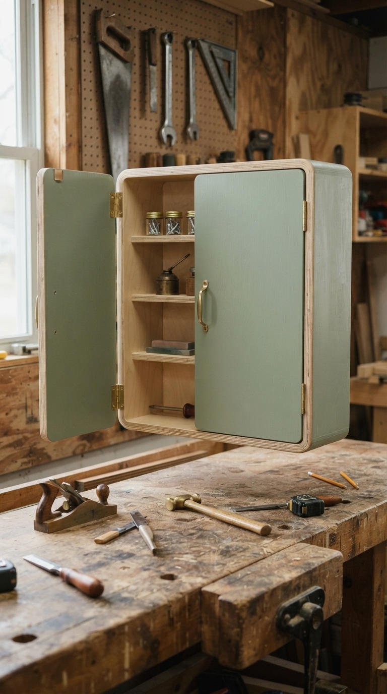 9. DIY Bathroom Wall Cabinet Build