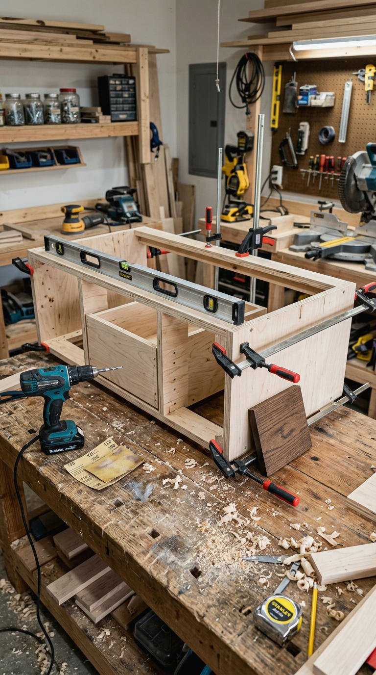 9. DIY Floating Vanity Bathroom Build