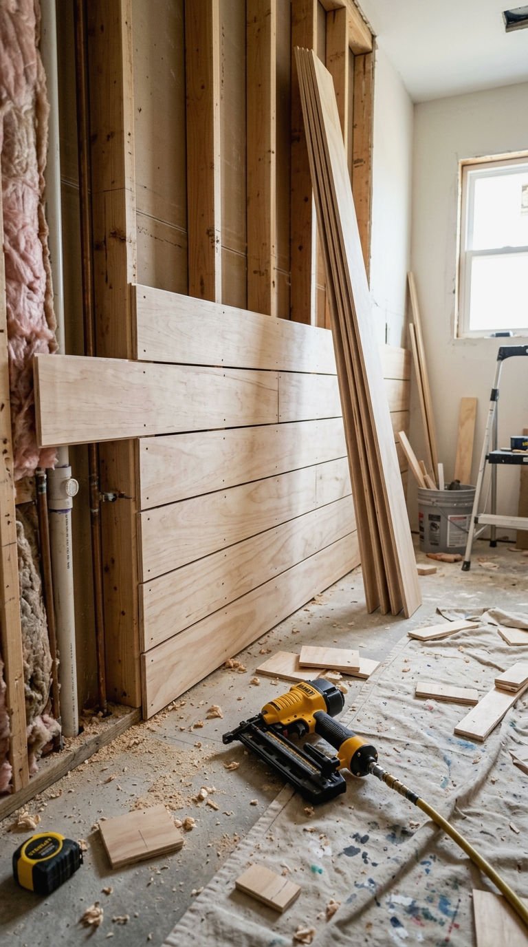 8. DIY Shiplap Walls on a Budget