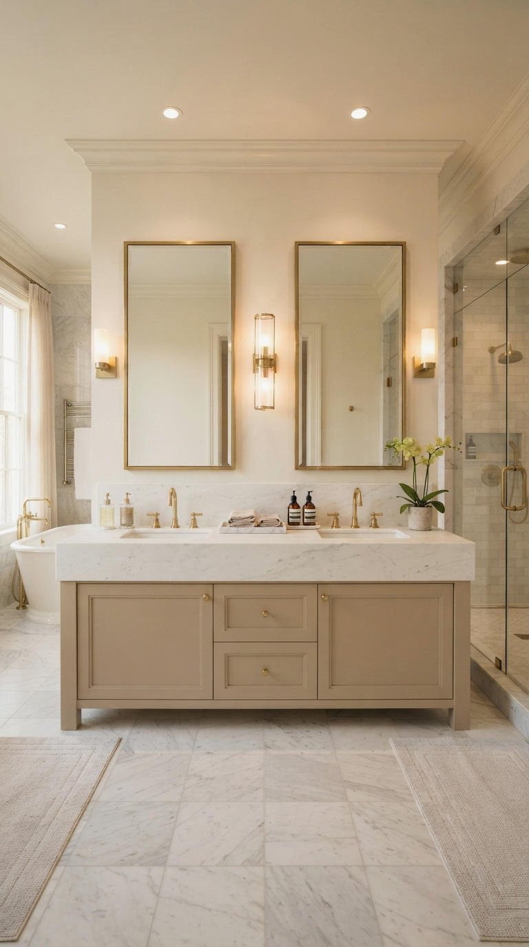 3. Double Vanity Bathroom Lighting That Works