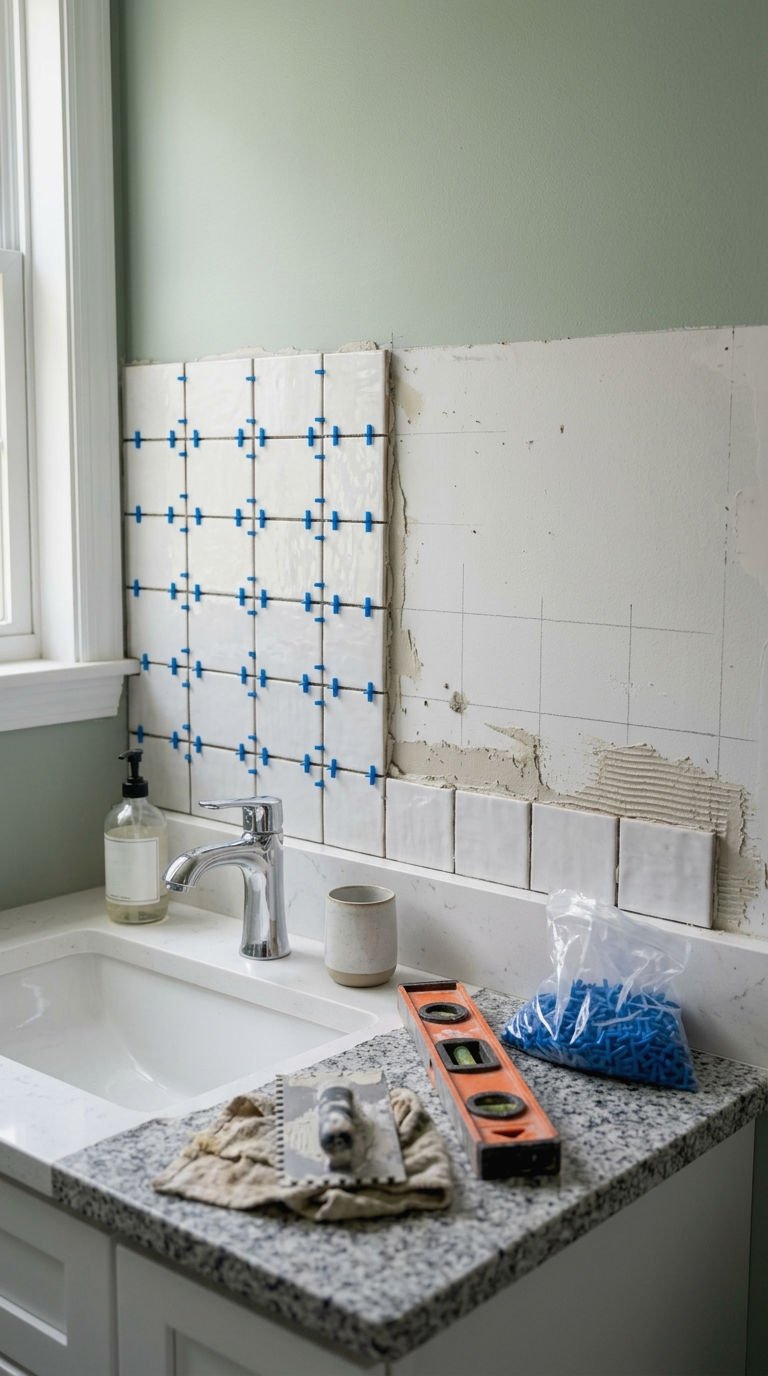 4. Easy DIY Backsplash Weekend Project