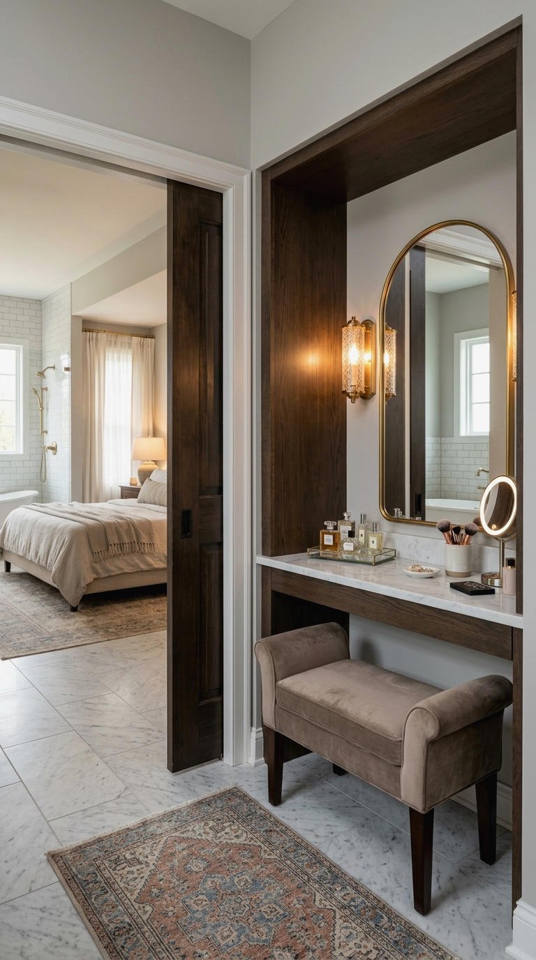 23. Ensuite Bathroom With Makeup Vanity