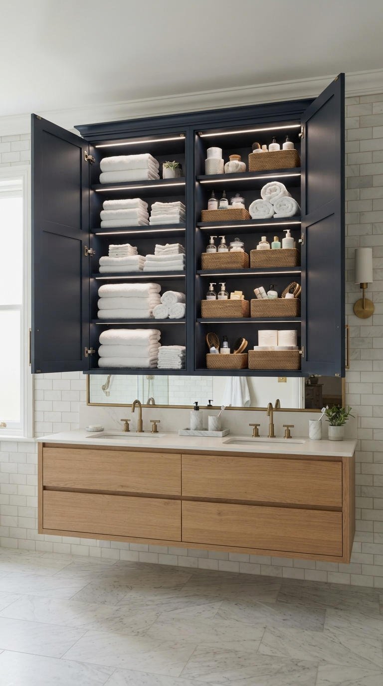 25. Extra Wide Wall Cabinet Storage