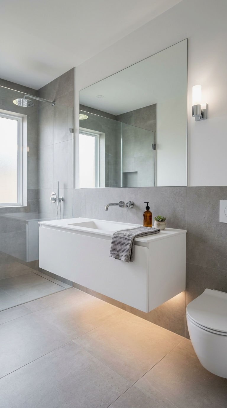 10. Floating White Vanity Designs