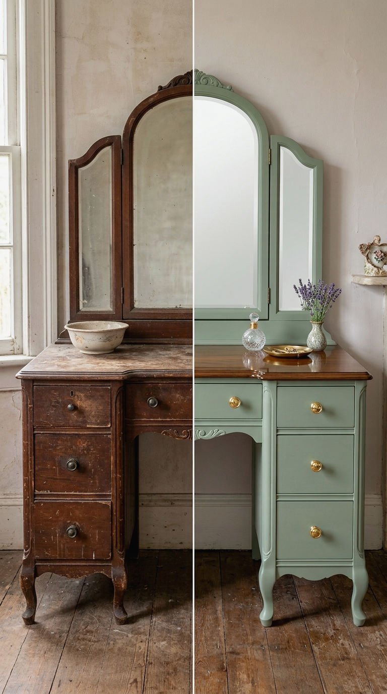 23. Full Vintage Vanity Makeover