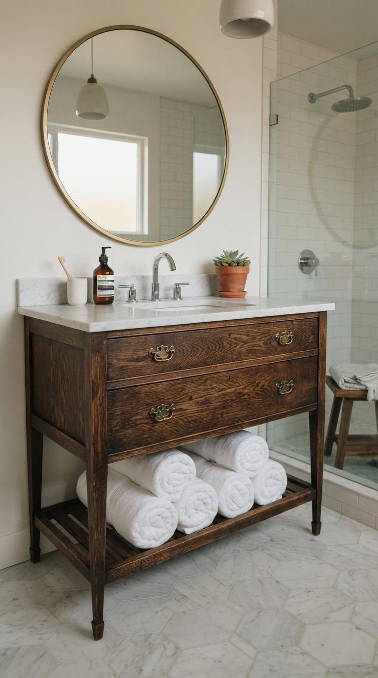 23. Furniture Style Vanity With Legs