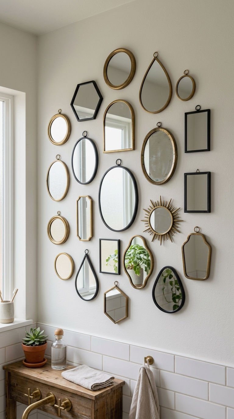 12. Gallery Wall Mirror Arrangements