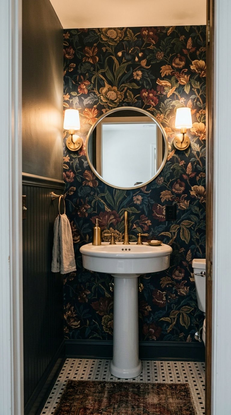 18 Bathroom Accent Wall Ideas That Actually Work 11 11. Half Bath Accent Wall Styles