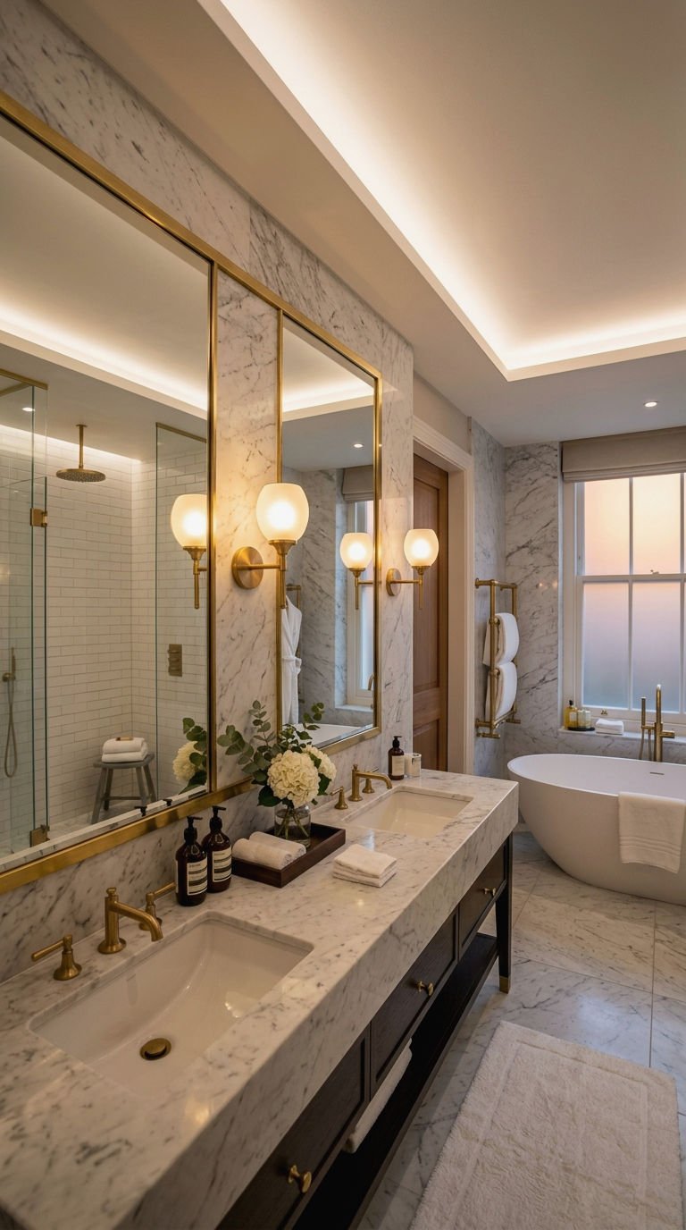 27. Hotel Style Ensuite Wall Lighting