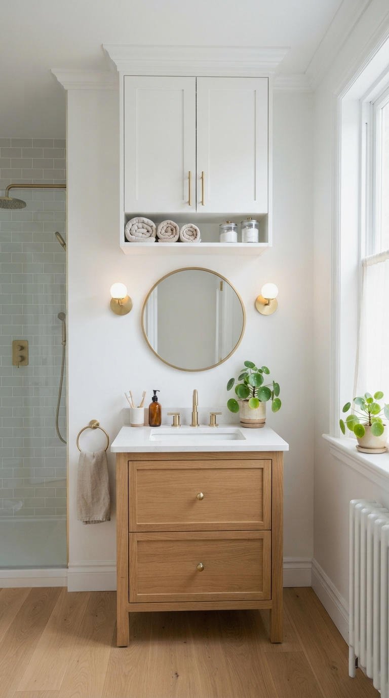 8. IKEA Bathroom Wall Cabinet Hack