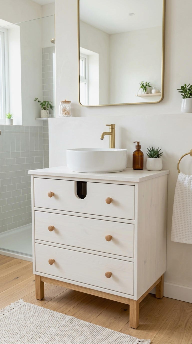 17. IKEA Small Bathroom Vanity Hacks