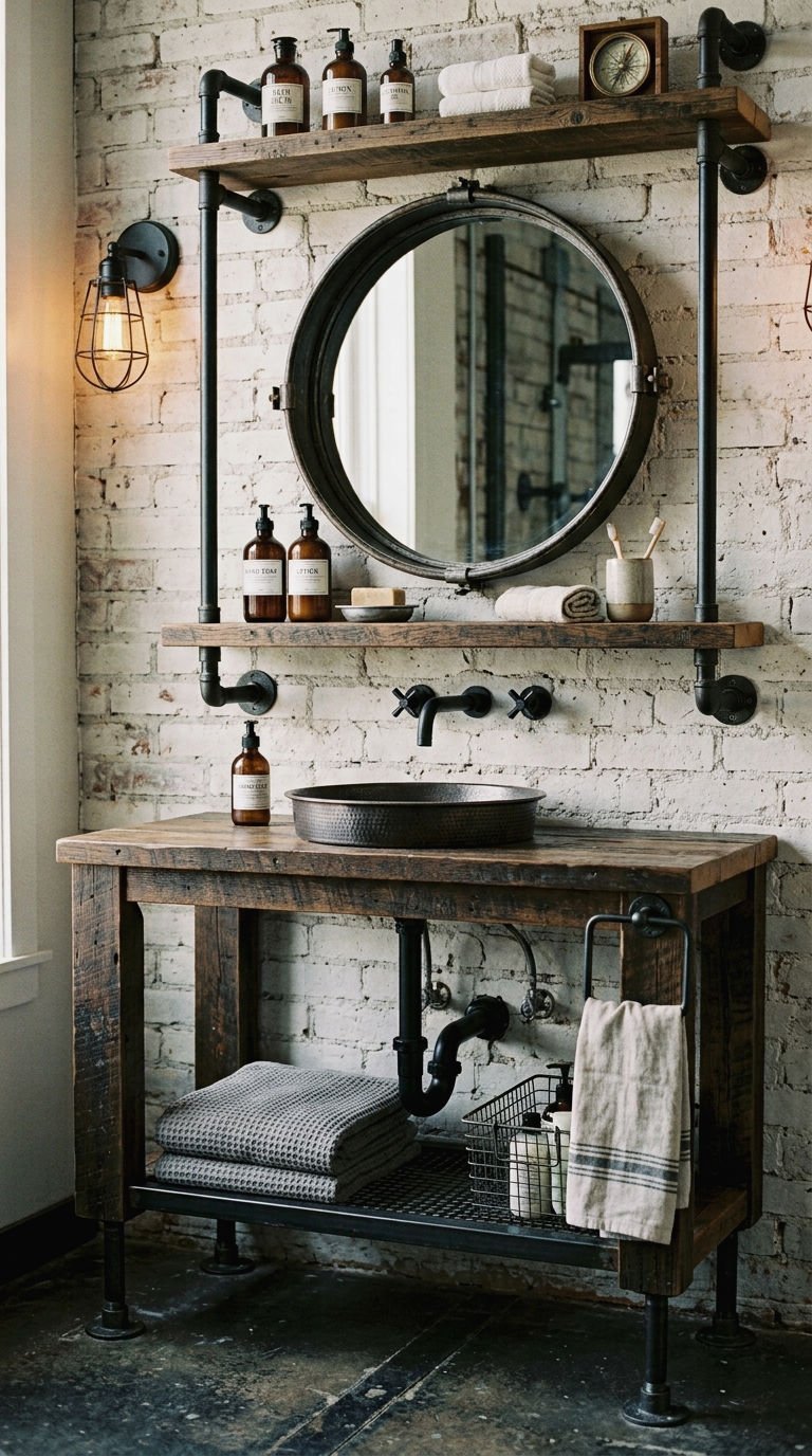 28. Industrial and Modern Round Mirror Mixes