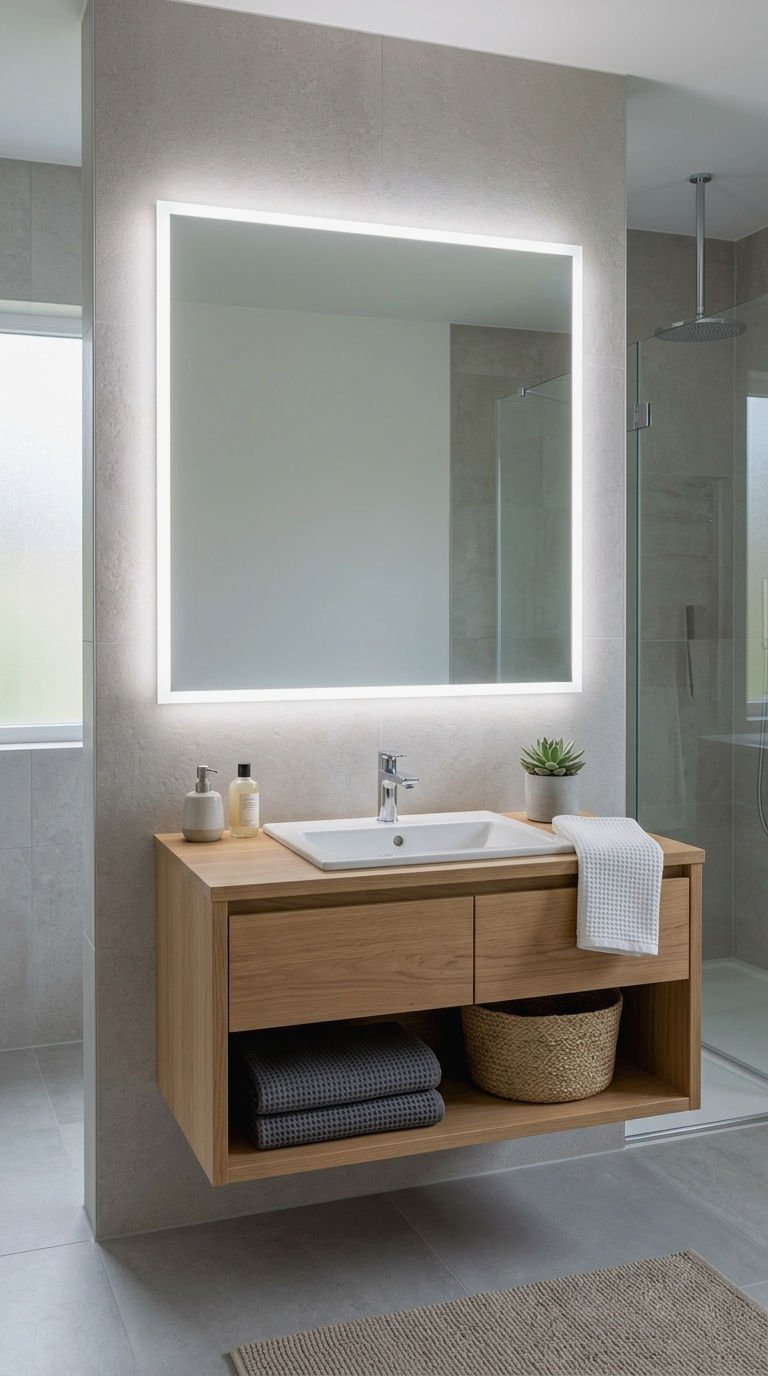 4. LED and Backlit Wall Mirrors