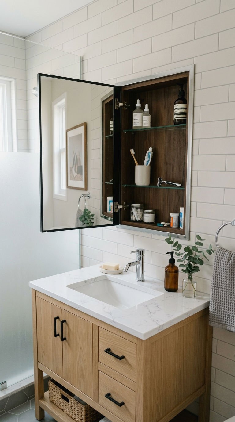 17. Medicine Cabinet Mirrors With Storage