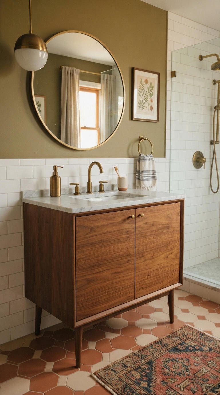 11. Mid Century Single Sink Vanity