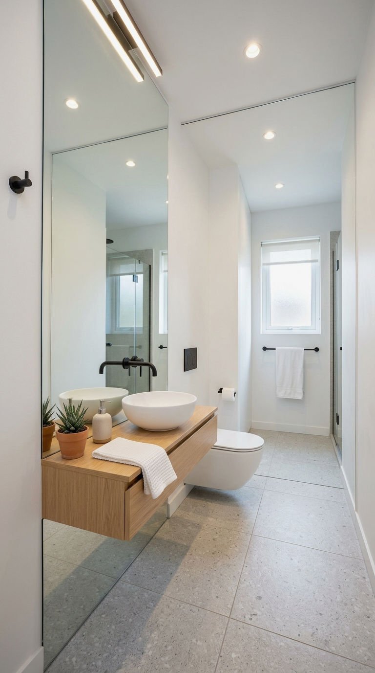 11. Mirror Walls for Small Bathrooms