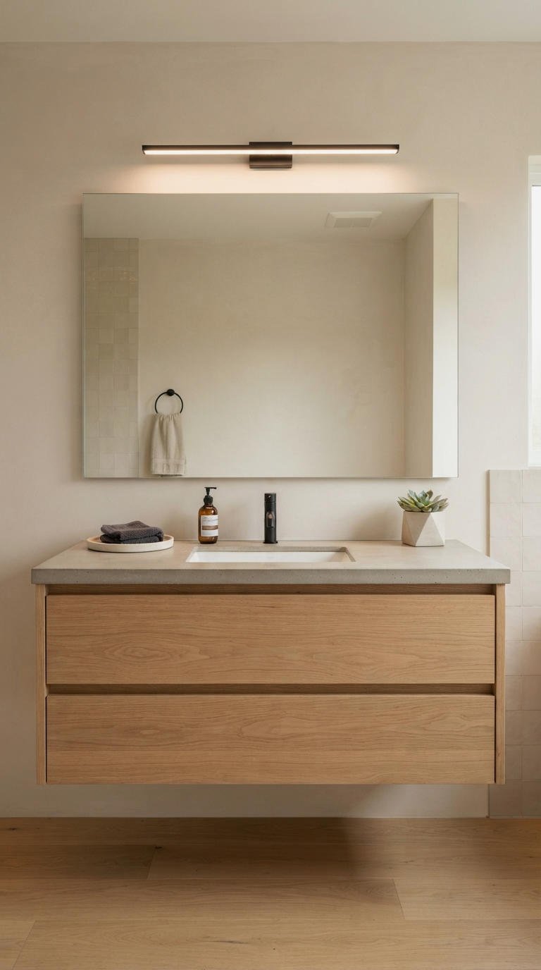 2. Modern Bathroom Vanity Lighting Fixtures