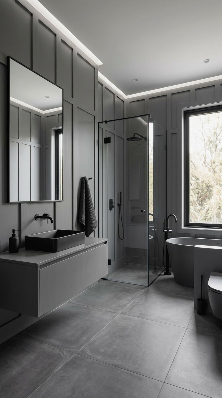 14. Modern Board and Batten Bathroom
