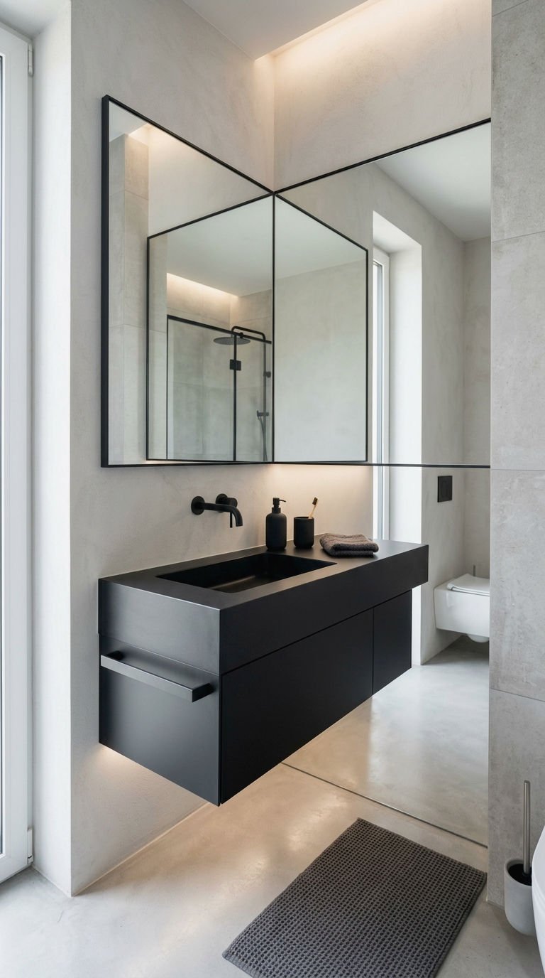 9. Modern Style Corner Vanity