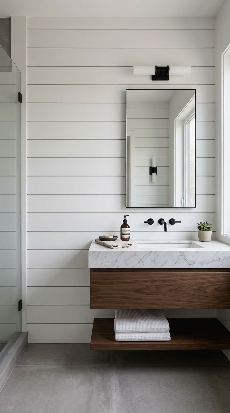 22. Nickel Gap Shiplap Bathroom Walls