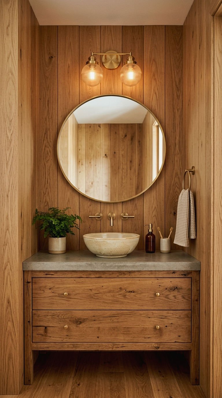 24. Paneling Behind the Vanity