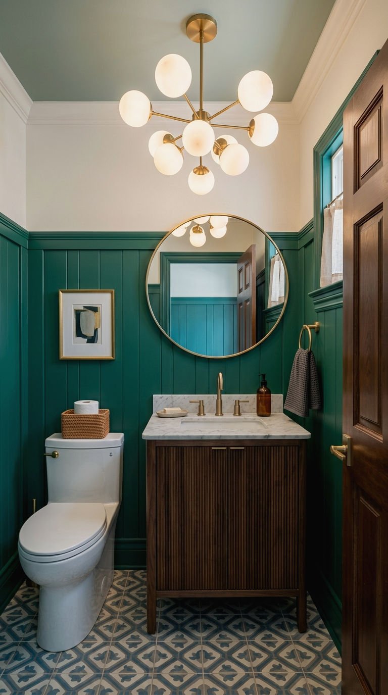 27. Paneling Ideas for Half Baths