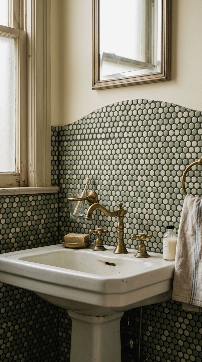 22. Penny Tile Backsplash Charm
