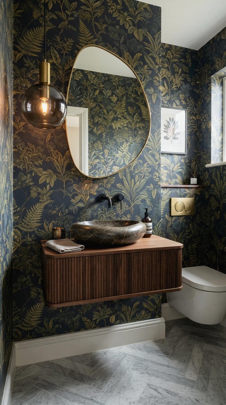 24. Powder Room Vanity for Half Baths