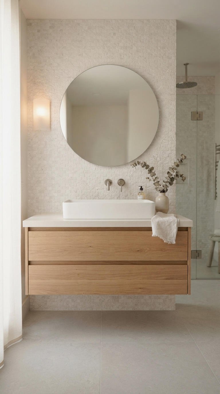 8. Rectangular Vessel Sink Bathroom Look