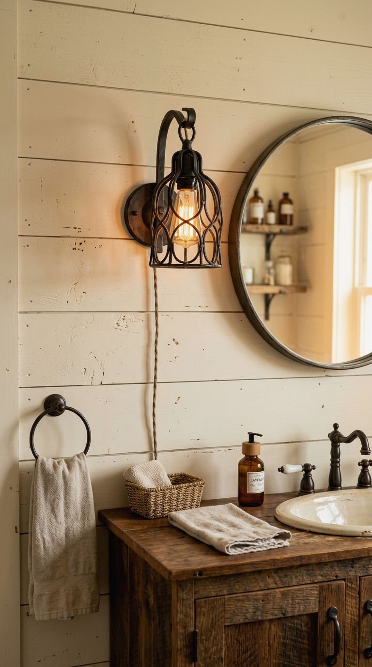 13. Rustic Farmhouse Wall Sconces