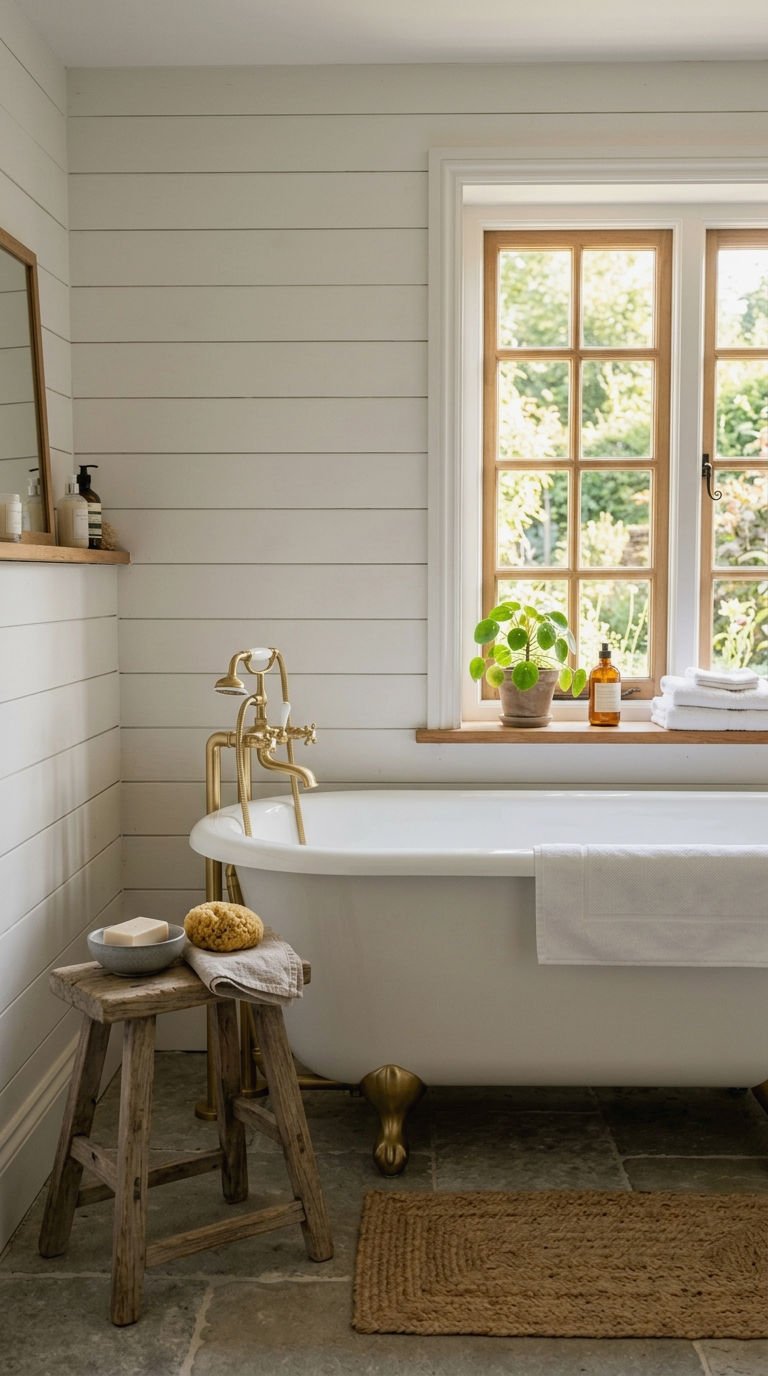 25. Shiplap Around the Tub