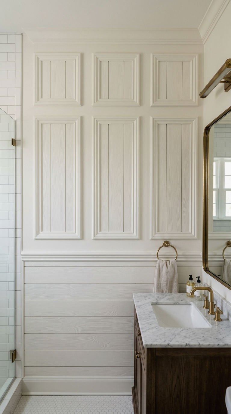31. Shiplap Panel and Trim Walls