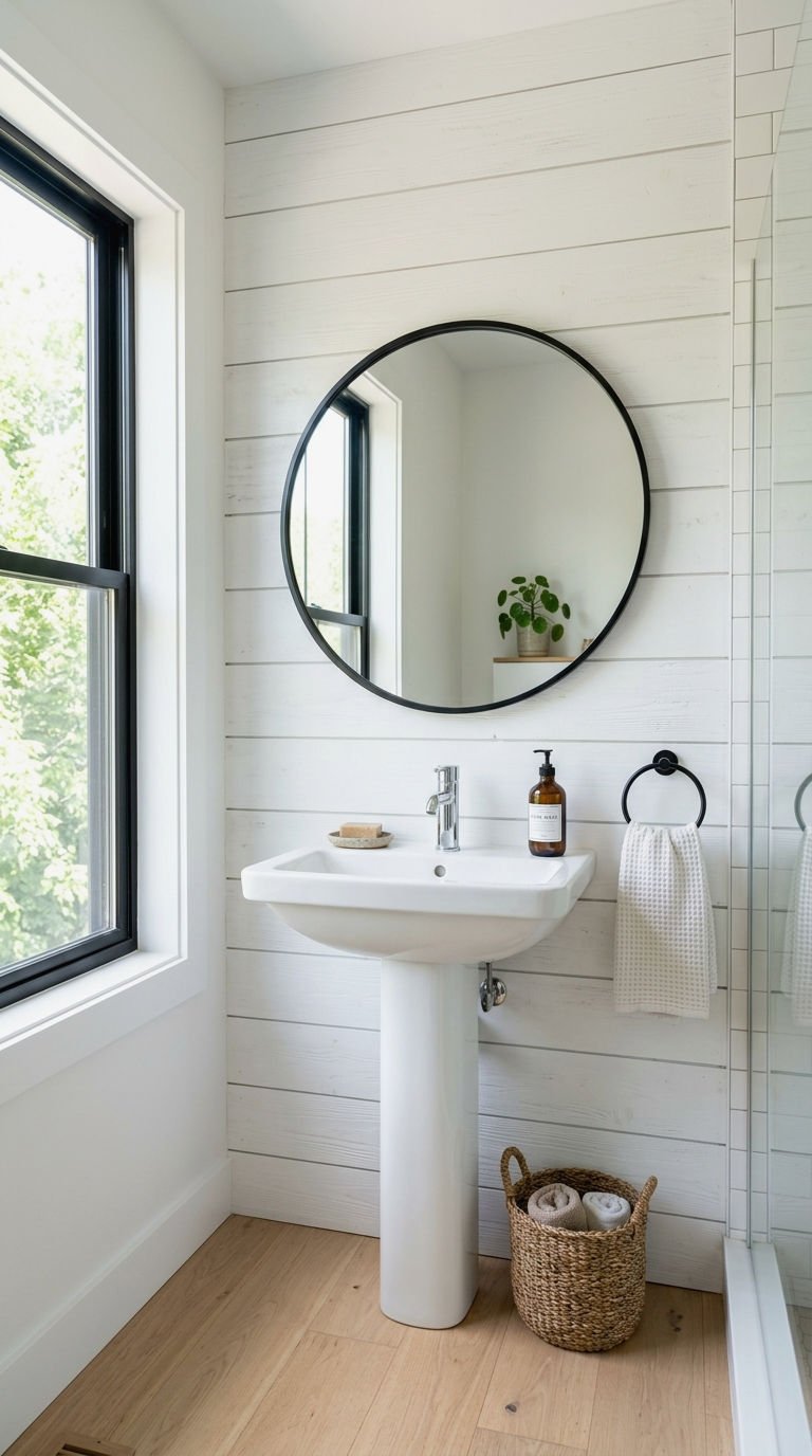 1. Shiplap Wall Bathrooms Worth Copying