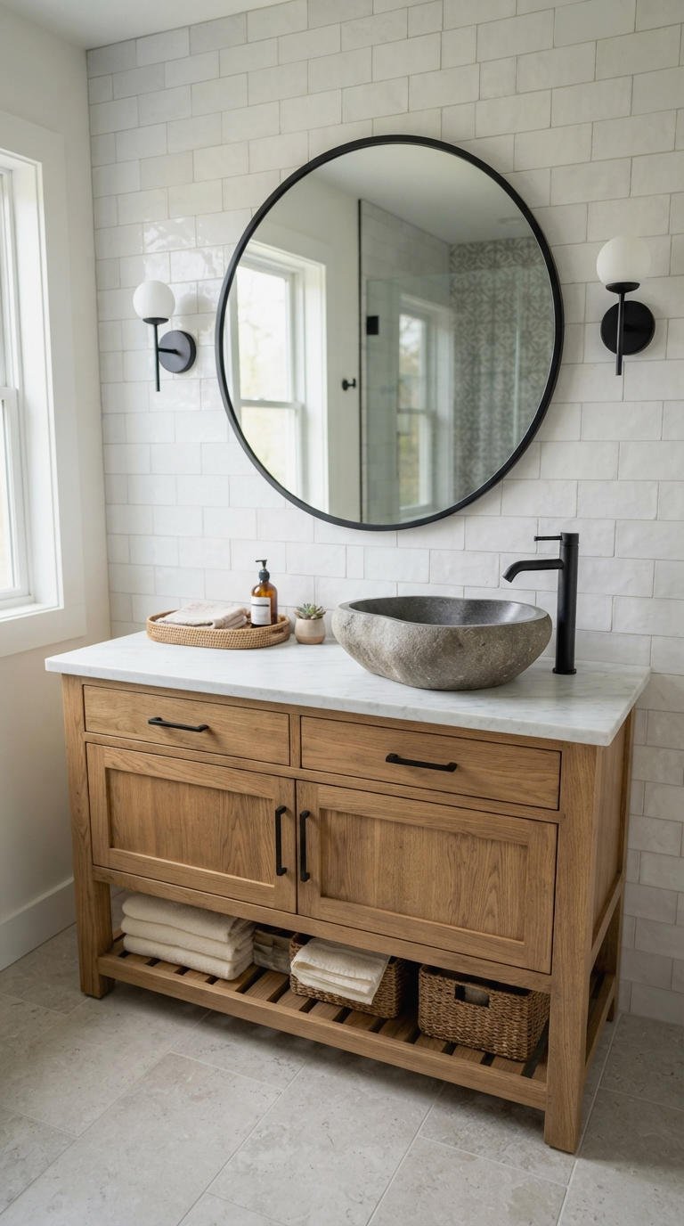 23. Single Vessel Sink Vanity Look